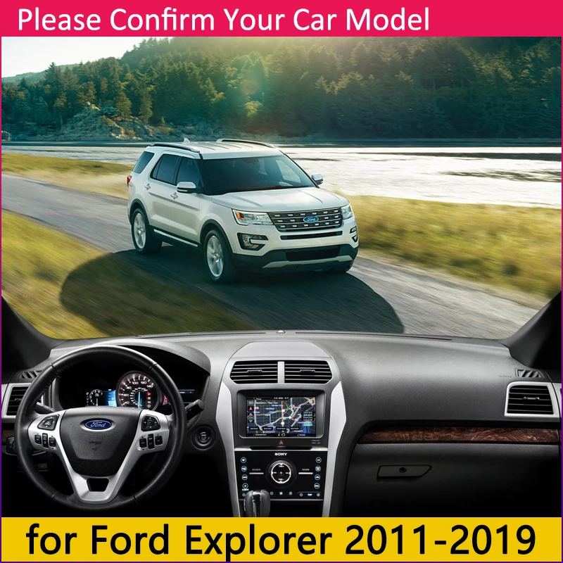 Для Ford Explorer 2011~ U502 MK5 Противоскользящий коврик, коврик на приборную панель Зонт приборной защиты аксессуары 2013