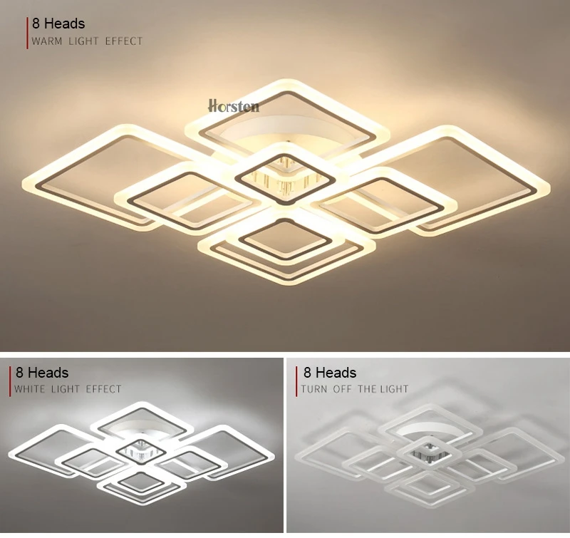 Modern Creative Acrylic LED Ceiling Lights Lamp Overlapping Frames Luxury Ceiling Lamps For Living Room Dining Room Bedroom (7)