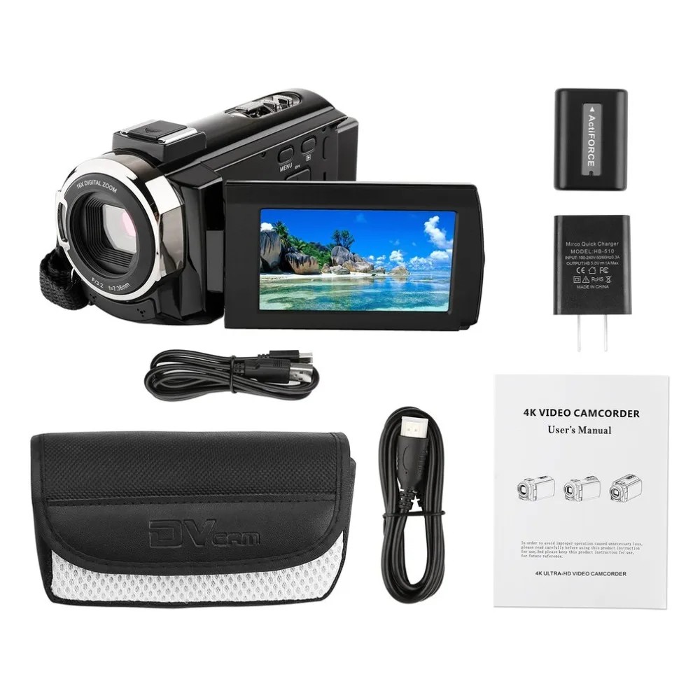 

4K Camera Night Vision Digital Camera Wi-Fi Wireless Transmission Digital Hd Camera Hdv-514Km Memory External Sd Tf Card