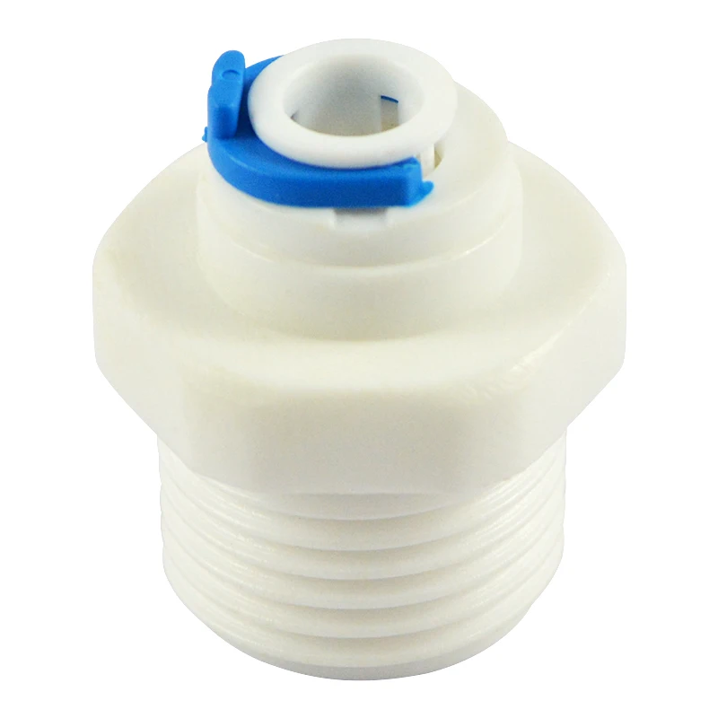 

1/2" BSP Thread to 1/4" inch OD Water Filter Connector Accessories Quick Connect for RO Water Reverse Osmosis System Purifier