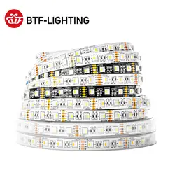 Бесплатная доставка 5 m 5050 rgbw 60leds/m RGBCW/RGBWW черный/белый PCB DC12V SMD 5050 смешанные цвета RGB