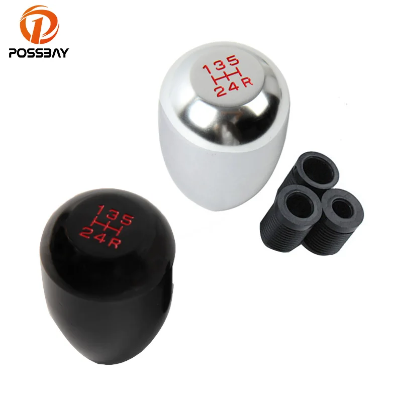 Round Silver 6-speed MT Manual Lever Gear Shift Knob Stick Shifter For Jeep