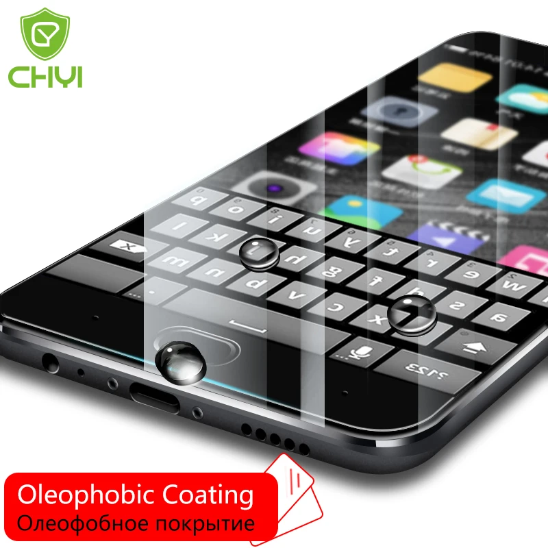 

CHYI Tempered Glass For Oneplus 6T 5 5T 6 Screen Protector One plus 9H Toughened glass one plus 6 Oleophobic Coating Clear glass