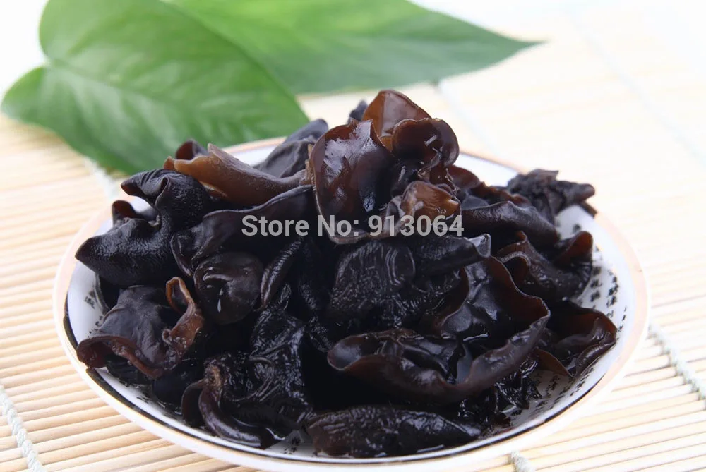 

1kg Natural helath food wild dried black fungus ear mushroom from Fujian Tulou Edible Tree Dried Woodear chinese gift
