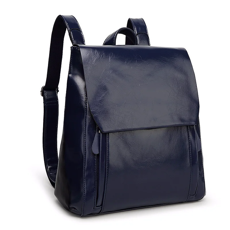 

2018 New Designed Stylish Solid Color Split Leather Woman's Backpack Fashion Student Schoolbag Exquisite Shopping Backpack