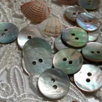 

200pcs Genuine Shell Sewing 2 Hole Buttons Round Natural Color Sewing Button Accessories