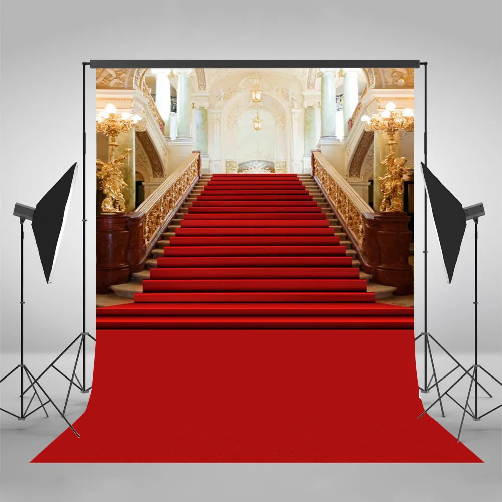 GESEN Background 7x5ft Red Carpet Photography Backdrop for Wedding Photos Themed Party Background Photo Booth Studio Props XCGE670 