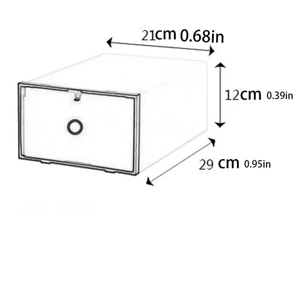 Пластиковая коробка для обуви, универсальный штабелируемый органайзер, компактный ящик для тапочек, сандалий, спортивной обуви