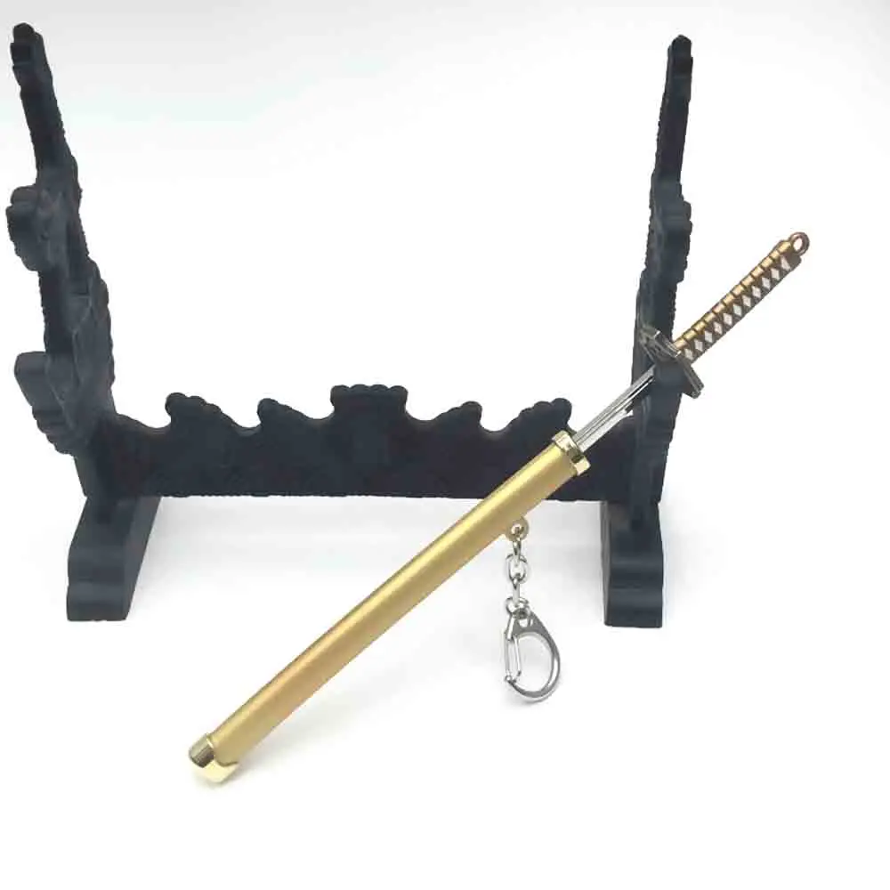 Anime una pieza Sauron roronoa ZORO espada arma llaveros chaveiro portachiavi sleutelhanger llaveros para hombres llaveros
