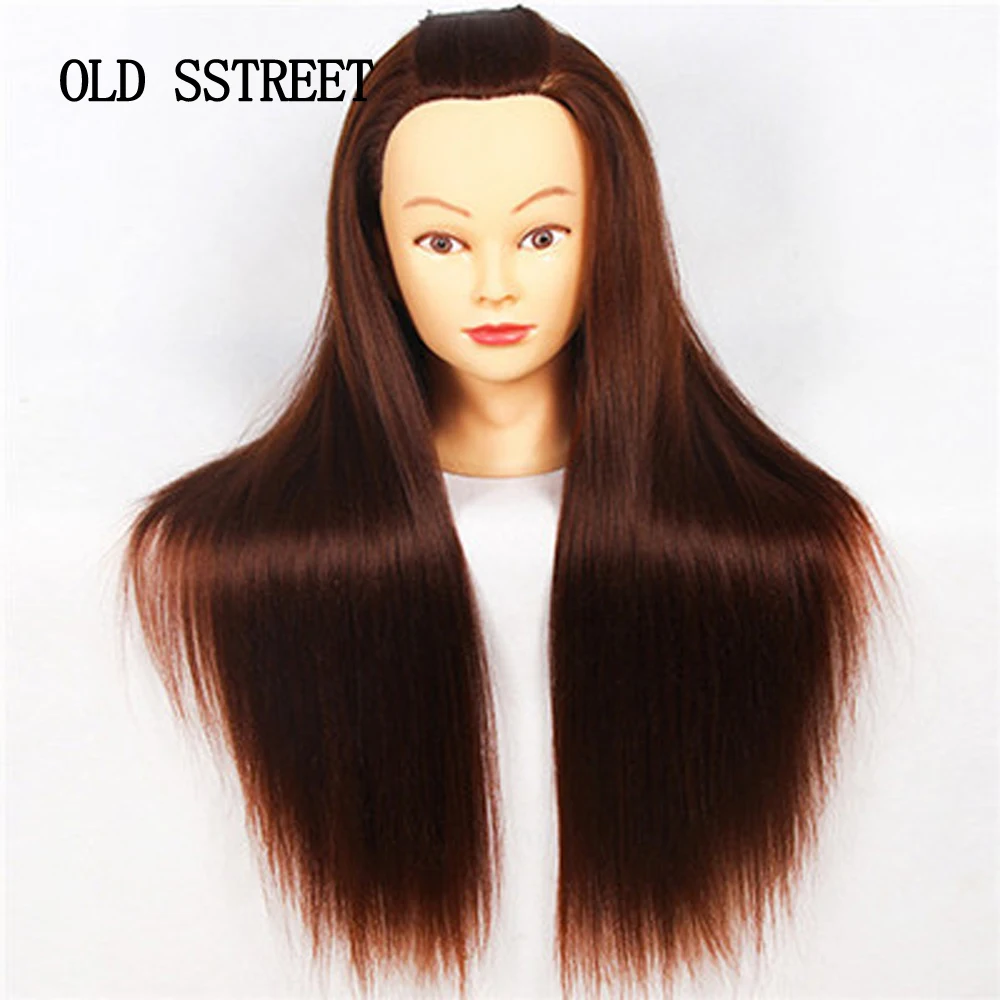 Professional Mannequin Head With Long Synthetic Hair For Barber Hairstyles Training Manikin Heads With Clamp And Scissors Dummy Professional Mannequin Head With Long Synthetic Hair For Barber Hairstyles Training Manikin Heads With Clamp And Scissors Dummy