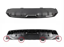 For 10th Generation Civic (Sedan) 2016 2017 Original Rear Bumper Cover Lip Diffuser Upgrade Replacement Kit