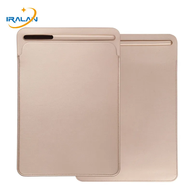 

Ultra thin Leather Sleeve Case for iPad Pro 12.9 2015 2017 with Pencil Slot Holder Pouch Bag Cover for New iPad 12.9 inch 2018