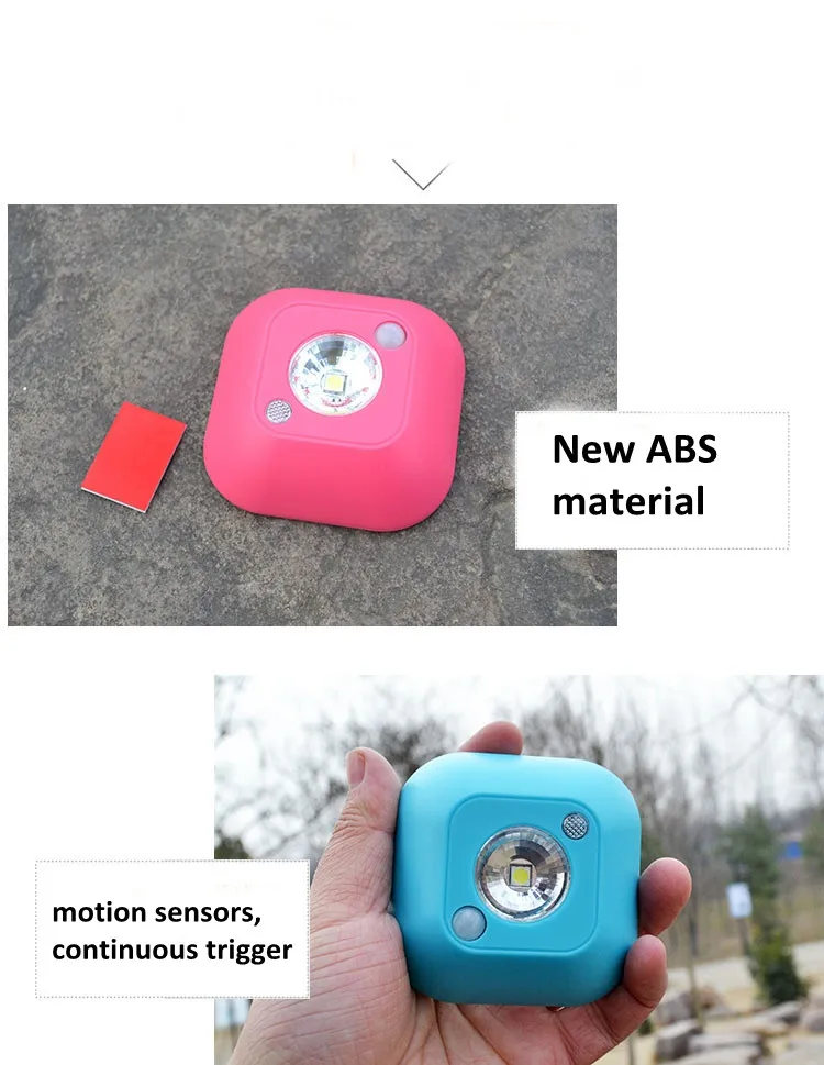 Mini Wireless Infrared PIR Motion Sensor Activated Ceiling Emergency Night Light Battery Powered Porch Lamp 1