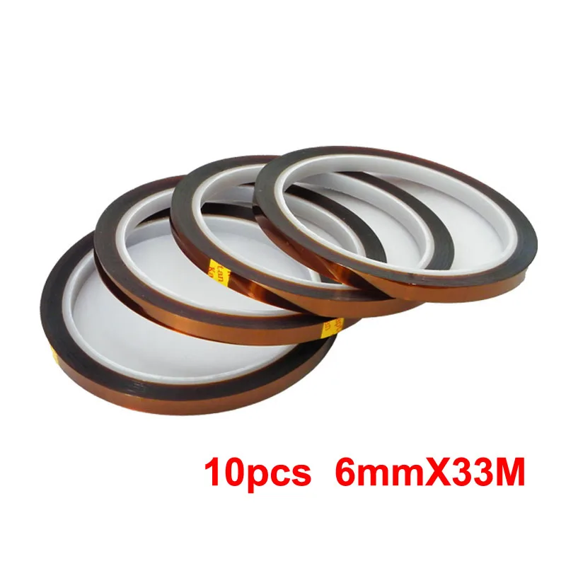 

10 rolls 33mx6mm Heat Resistant Heat Temperature Adhesive Tape Sublimation Mug Tape For Sublimation Heat Press Machine