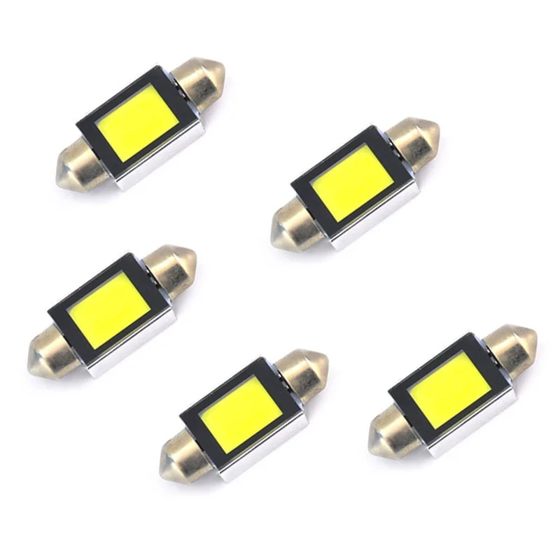 

Fashion Practical Xenon White 36mm Car COB LED License Plate Light 6418 C5W 4W LED Bulbs 6000K NR-shipping