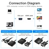 Адаптер Vention VGA-HDMI 1080P VGA папа-HDMI Женский конвертер с аудио кабелем для PS4 HDTV проектор VGA HDMI конвертер ► Фото 3/6