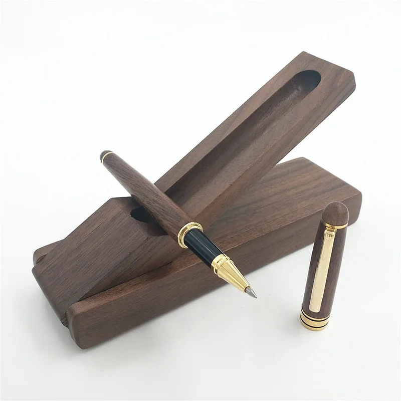 Роскошная ручка ручной работы из орехового дерева, авторучка, ручка с насосом, авторучка, набор для работы и школы в качестве подарка