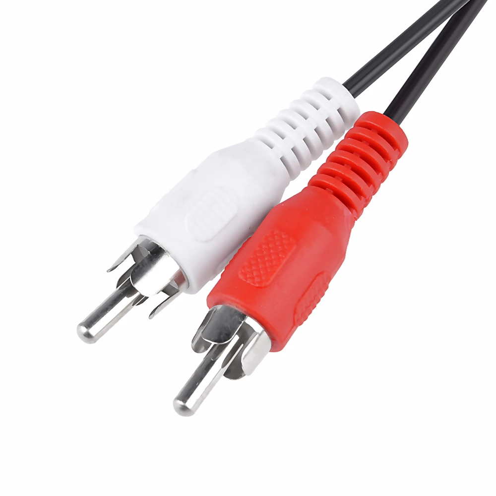 3 5 мм разъем для 2 Phono RCA аудио кабель свинцовый штекер Y сплиттер