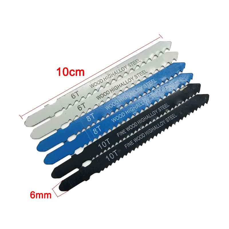 14pcs Assorted T-shank Jigsaw Blade Set Metal Steel Jigsaw Blade Set Fitting For Plastic Woodworking Tools Top Quality