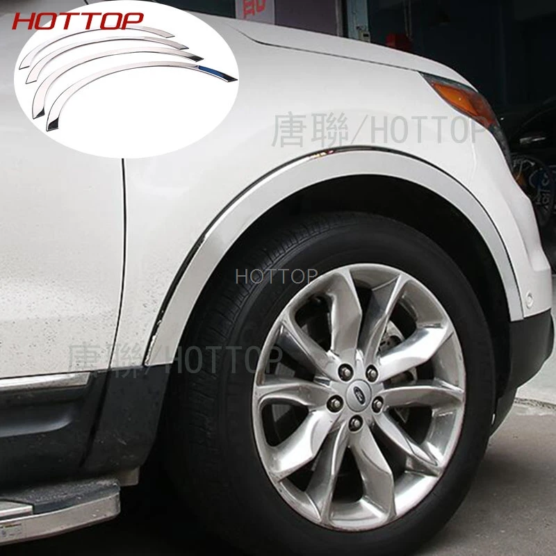 

Car styling Wheel Eyebrow Decorative Wheel Arch Eyebrow Stripe for Ford Explorer 2013-2014Car Wheel Modling Trims