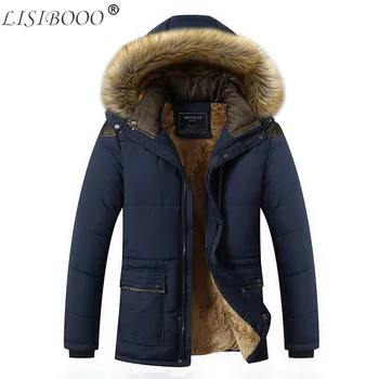 

Autumn and Winter Men Casual Long Sleeved Jacket Coat Mens Winter Clothing Plus Velvet Cotton Jacket Mens Jacket Cotton Clothes