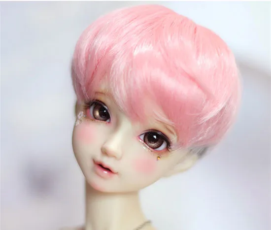 Высокая температура провода 1/3 1/4 BJD куклы парики розовый и серый смешанный цвет волос подходит для 1/3 1/4 BJD DD SD MDD куклы аксессуары