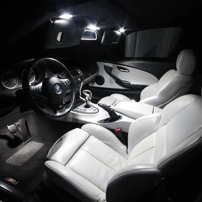 Edislight 7pcs White Canbus Led Lamp Car Bulbs Interior