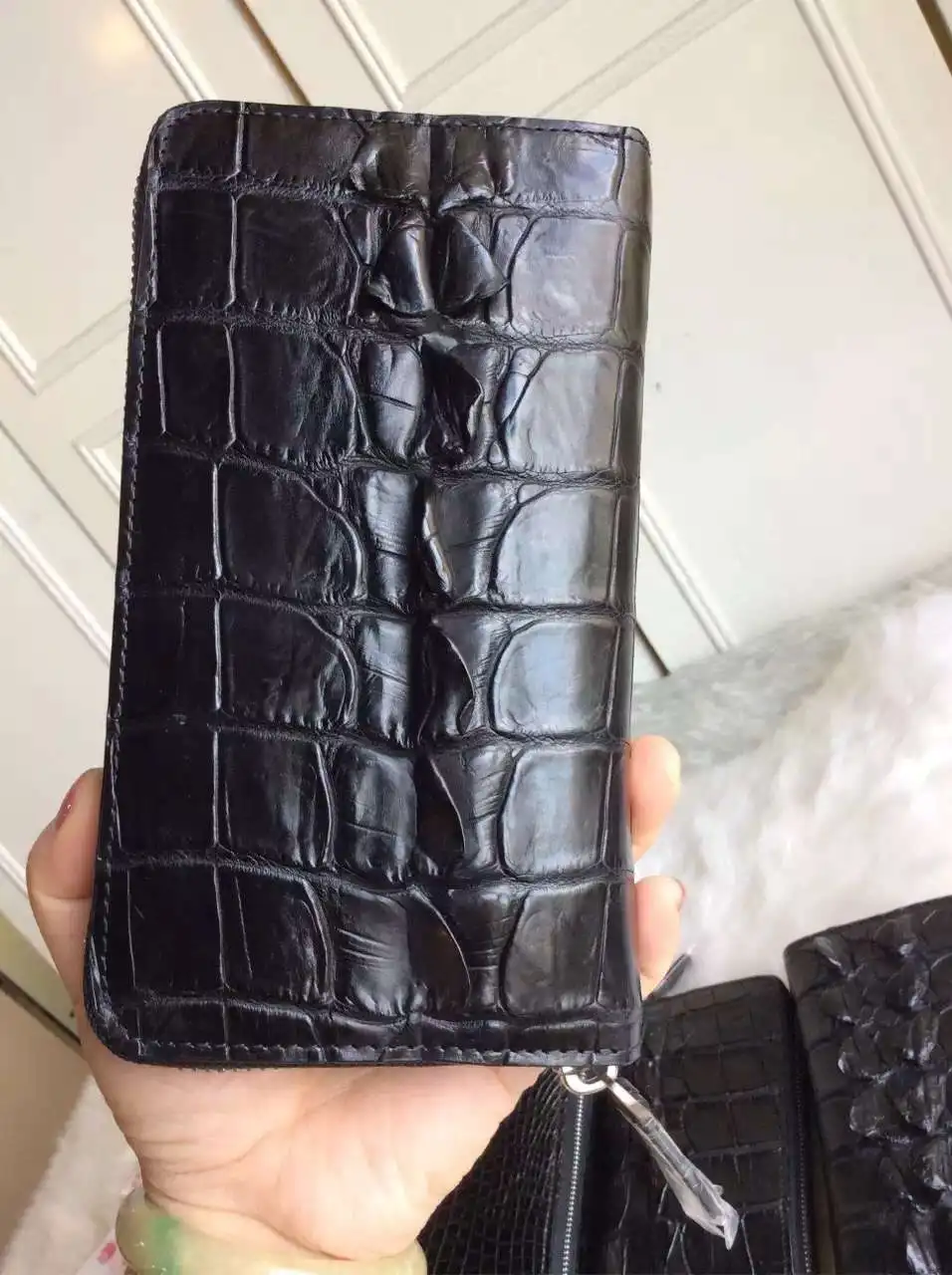 100% натуральная крокодиловая кожа и кожаные кошельки аллигатора для мужчин с