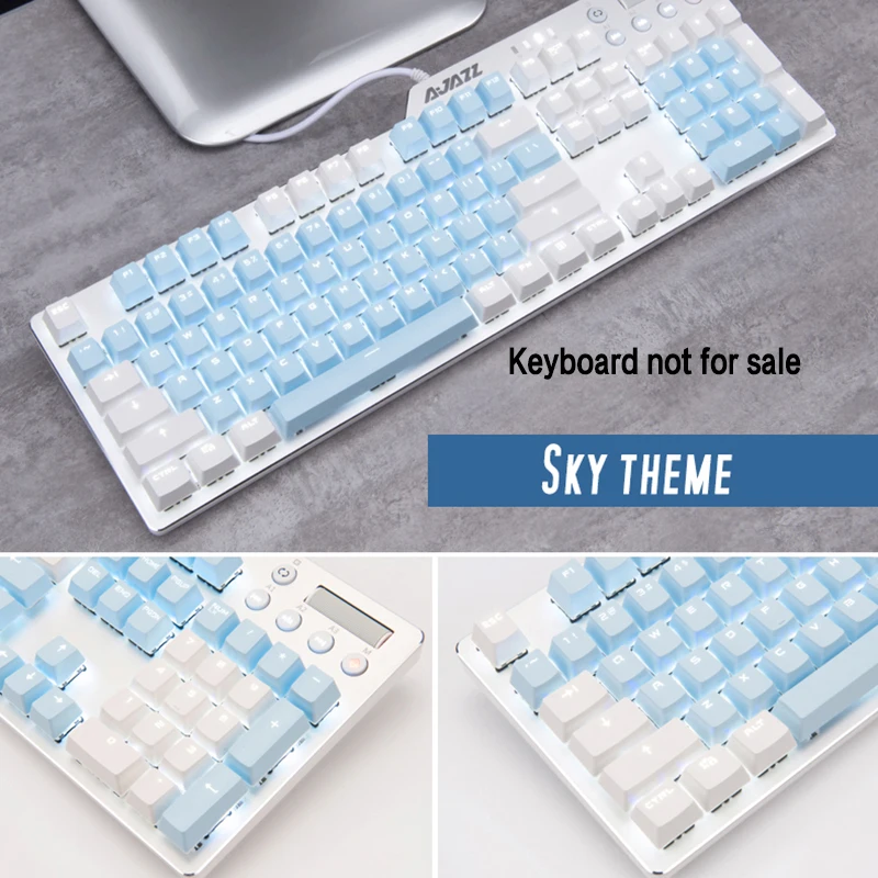 

Top Printed Cherry/SKY Theme 104 Key Keycaps Keys Caps Set for Mechanical Keyboard for Gaming Mechanical Keyboard MX keycaps