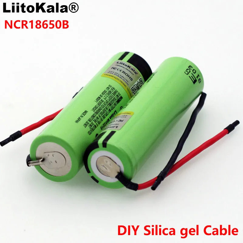 

1-8PCS Liitokalanew original NCR18650B 3.7V 3400mAh 18650 rechargeable lithium battery for battery + DIY Linie