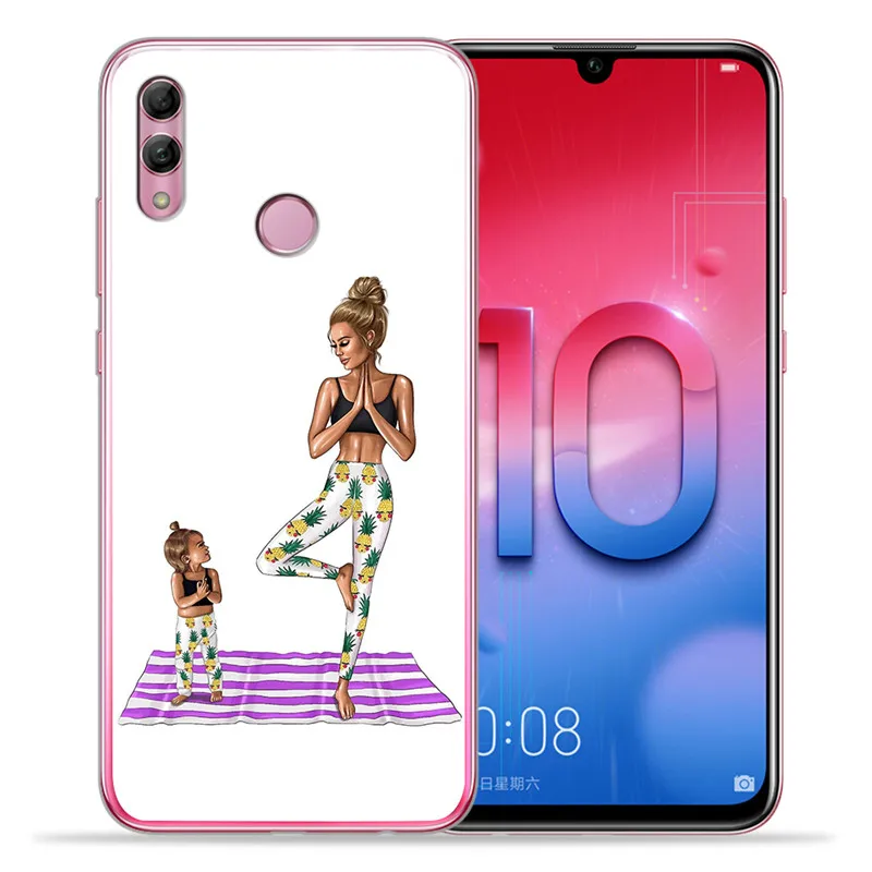 Роскошные Детские для мамы и дочери, queen женщина для huawei Honor 10 9 8 8X 8C 7A 7C 7X7 6X 6A Lite чехол для телефона защитный корпус чехол с мультипликационным принтом