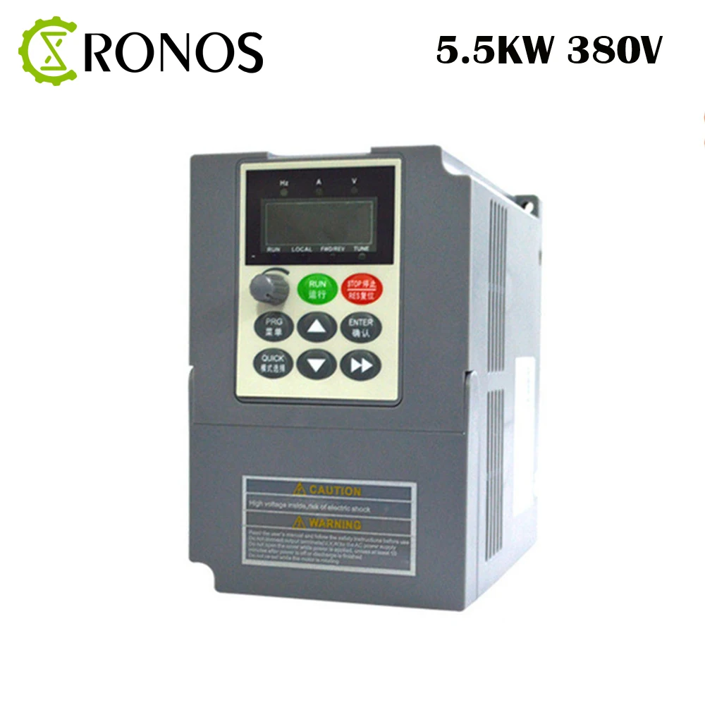VFD 380V 5.5kw Frequency Inverter Spindle Driver & Extension Cable Box