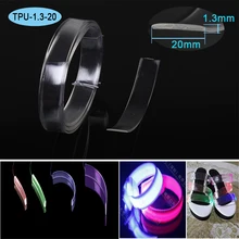 Прямоугольный ТПУ плоский световой волоконно-оптический кабель для обуви и одежды игрушки освещение