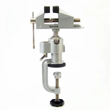 Мини настольный торно тиски Универсальный Алюминий сплав 360 градусов вращающийся фрезерные машины тисках зажим резьба woodwoking инструмент