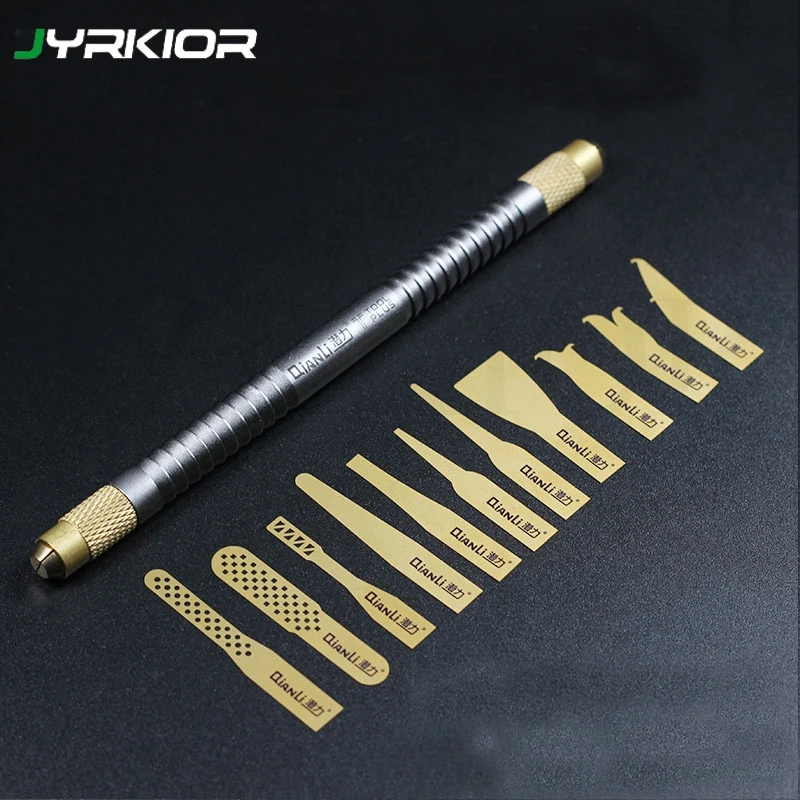 

Jyrkior For iPhone Mobile Phone Motherboard BGA Chip Remove Tool Pry Knife IC Chip Remover A8 A9 10 CPU Black Glue Cleaner