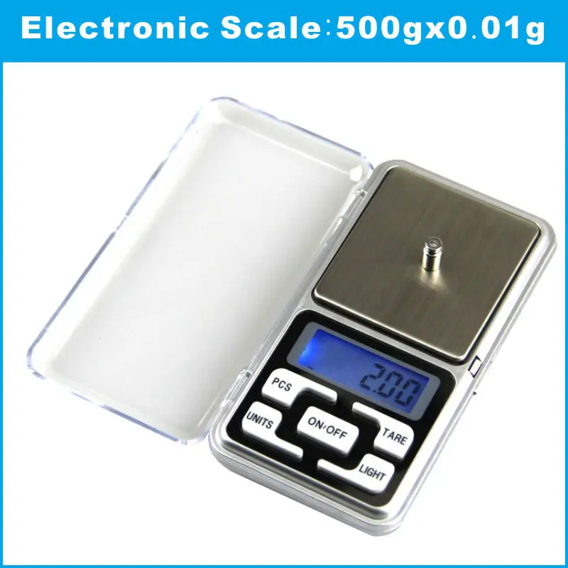 

Mini Precision Digital Scale for Gold Sterling Silver Jewelry Scales 500g x 0.01g Display Units Pocket Electronic Scales