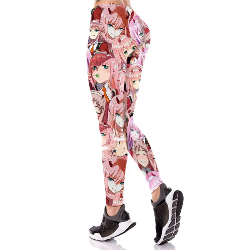 Anime Idol Leggings Wife Exercise Fitness Punk Rock Female Pants Zero Two Workout Jogging for Women Leggings Kanna Kamui Pants