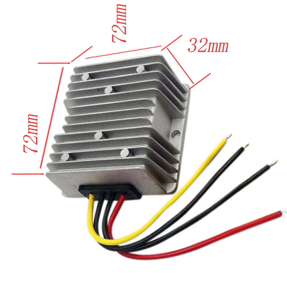 XINWEI DC 12 V 24 V к DC 36 V 4A 144 W повышающий преобразователь мощности Алюминиевый неизолированный бак для автомобиля и usb-вентилятор