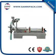 Single filling nozzle piston filling machine for liquid/milk/eye drop liquid/shampoo/soy sauce/beverages