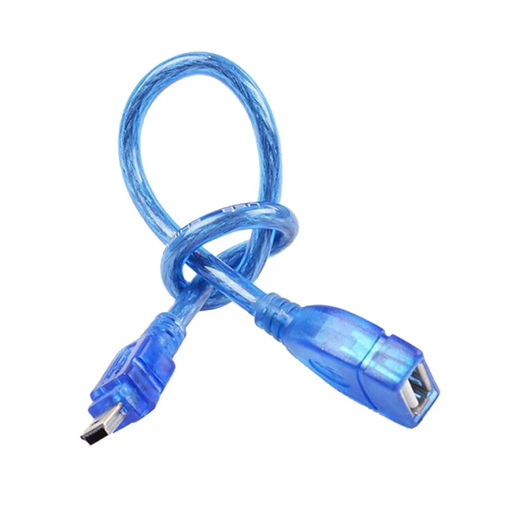 1FT Mini USB OTG Cable USB 2.0 Female To 5 Pin Male Mini USB OTG