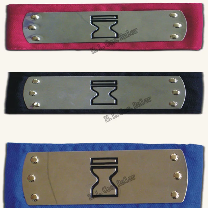 Повязка на голову для косплея Наруто песчаная деревня|red naruto headband|blue headband |