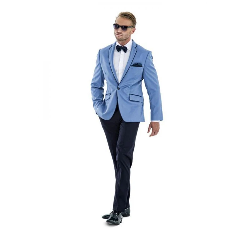 

Custom Made Light Color Men Suit Tuxedos Blazer Costume Homme Groomsmen Mens Prom Cothing Business Suits (Jacket+Pants)