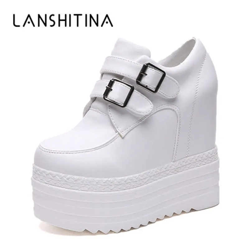 high platform white shoes