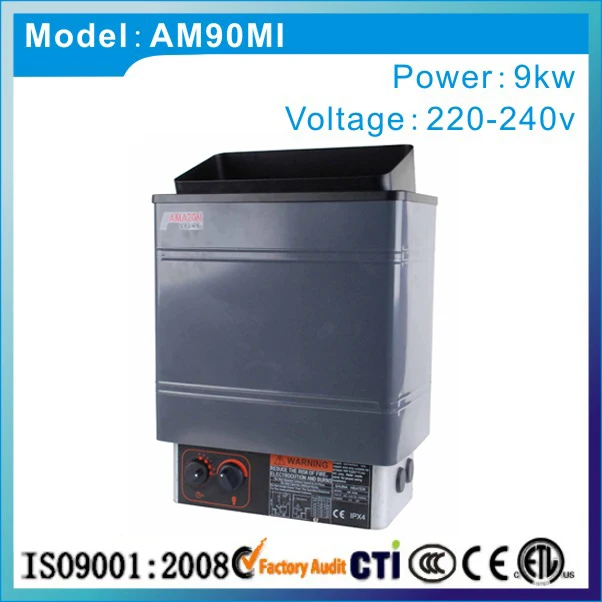 

Free shipping factory supply 9KW/220V/50HZ Amazon sauna heater portable safe heater for sauna