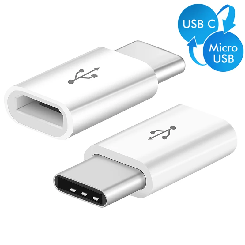 USB адаптер USB C к Micro USB конвертер Кабель type C адаптер USB 3,1 для Macbook samsung s8 huawei p10 p9 OTG адаптер