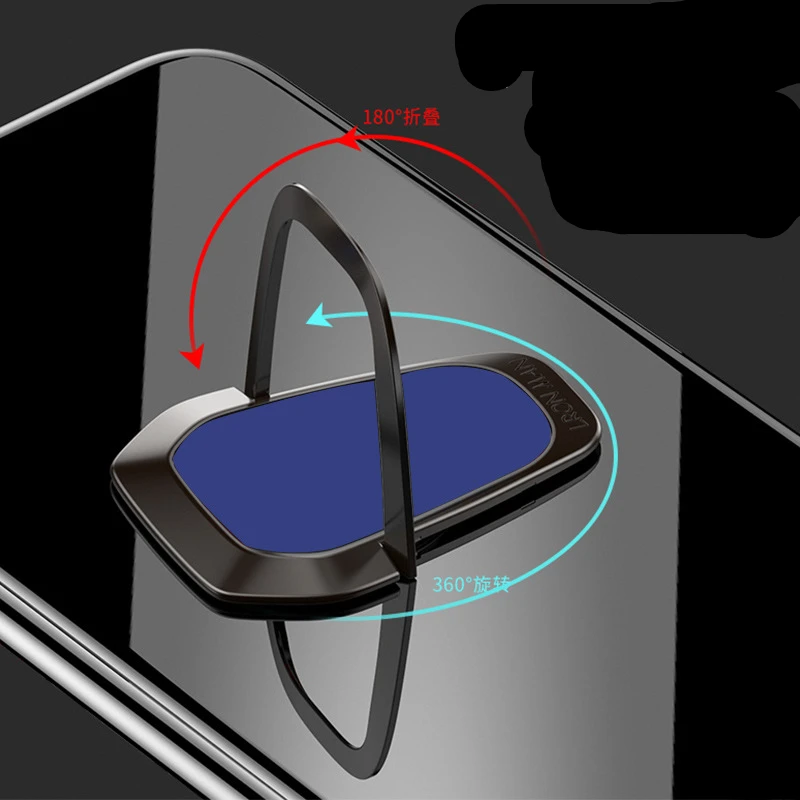 Mobile Phone Finger Ring 90 Degree Rotatable Smartphone Stand Holder For iPhone XS X 8 7 7S Samsung Huawei Metal Car Mount Stand