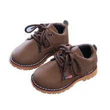 Детские сапоги; милые зимние Ботинки martin в армейском стиле для маленьких мальчиков и девочек; Теплая обувь; модная обувь года