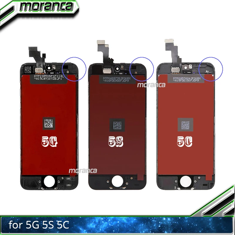 

100% Tested Full LCD Display for iphone 5 5G 5S 5C LCD with Touch Screen Digitizer Assembly Replacement Parts with Tracking No.