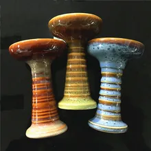 1X Shisha Keramik Ein Loch Phunnel Schüssel Shisha Kopf Shisha Schüssel Ferris Wasserpfeife Schüssel Mit Tülle