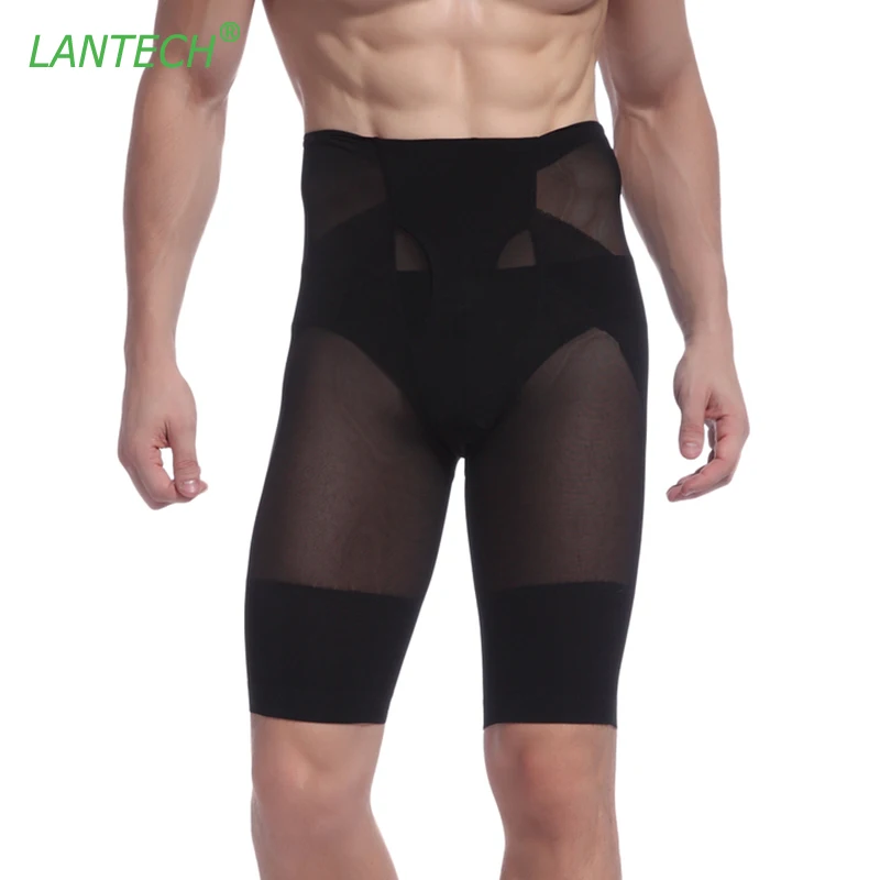 LANTECH мужские Утягивающие шорты базовый слой живота Формирователи обтягивающие